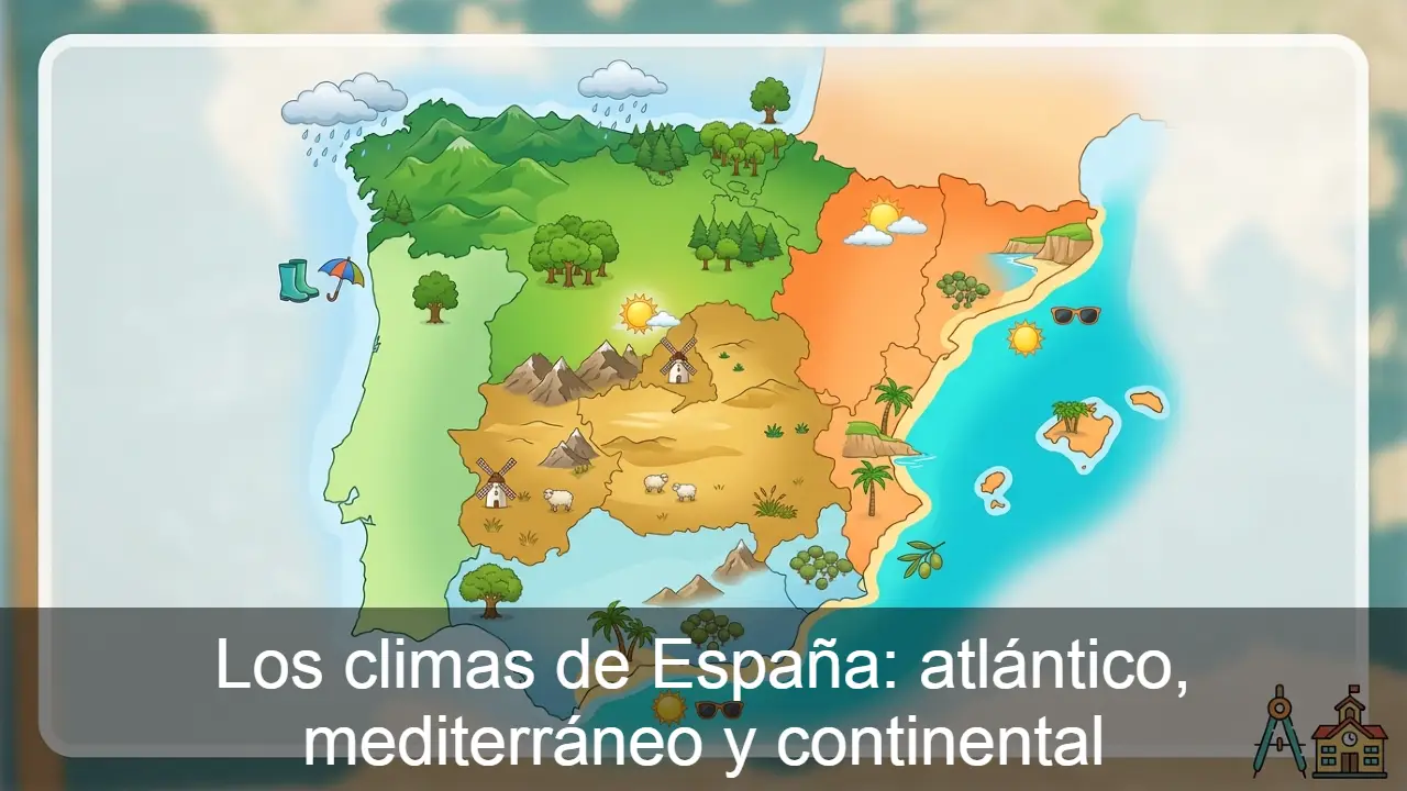 Los climas de España: atlántico, mediterráneo y continental
