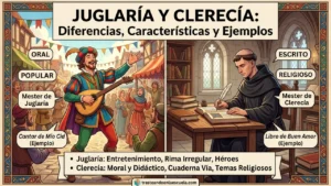 Mester de juglaría y mester de clerecía: diferencias, características y ejemplos