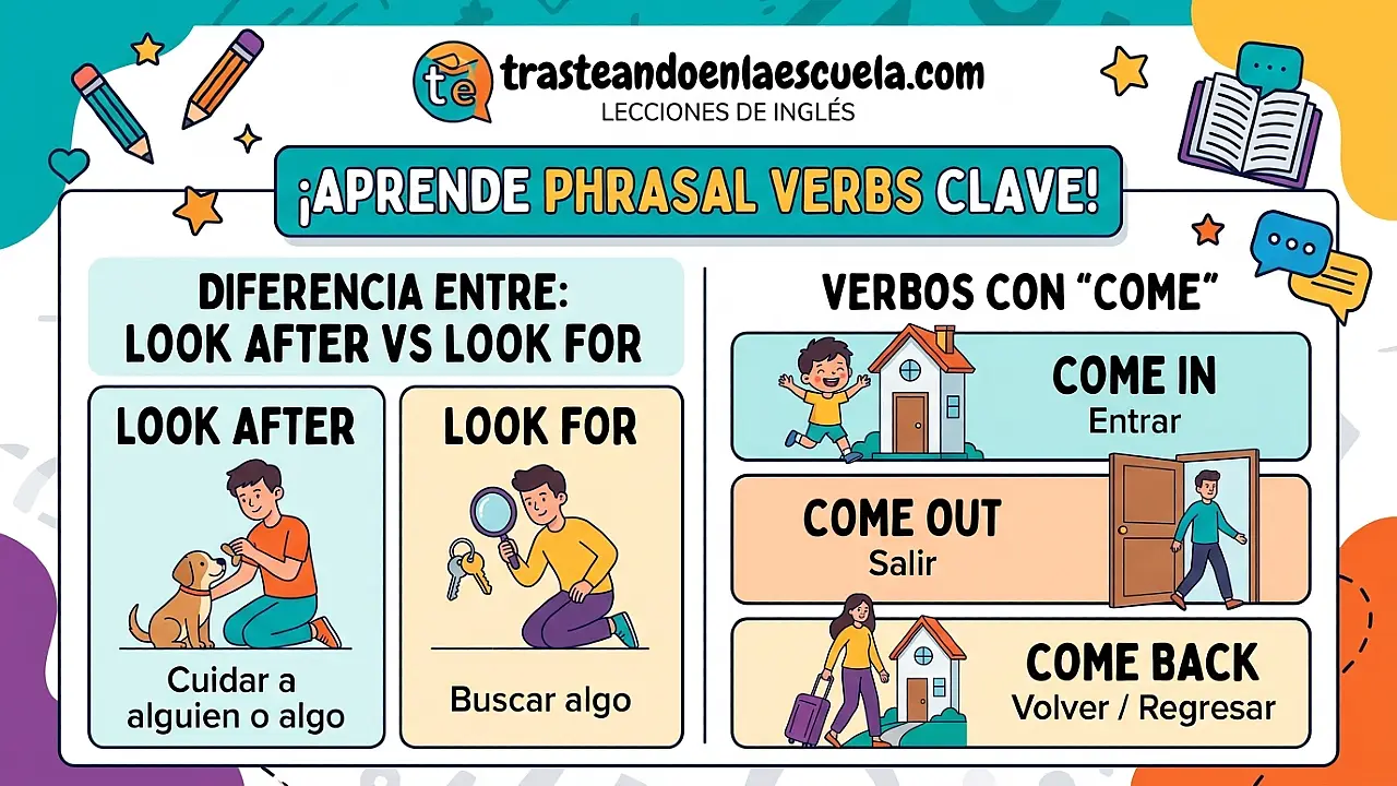 Phrasal Verbs con COME: Come in, Come out, Come back
