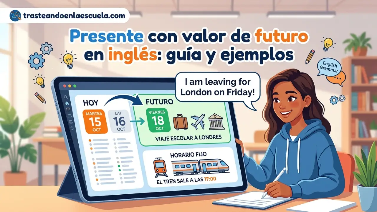 Presente con valor de futuro en inglés: guía y ejemplos