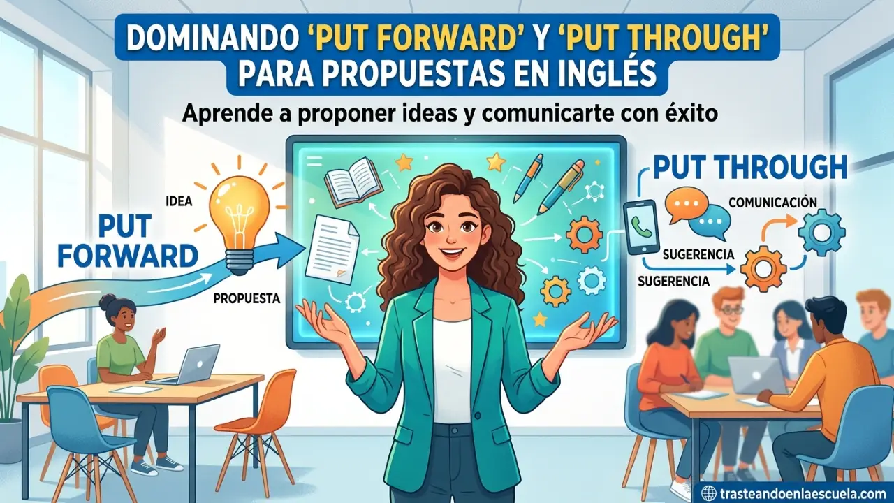 Put forward y put through: propuestas, sugerencias y comunicaciones en inglés