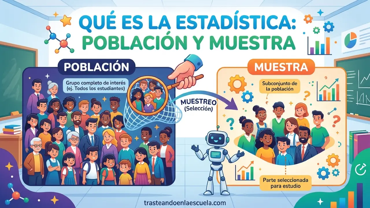 Qué es la estadística: población y muestra