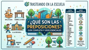Qué son las preposiciones: lista completa y usos esenciales