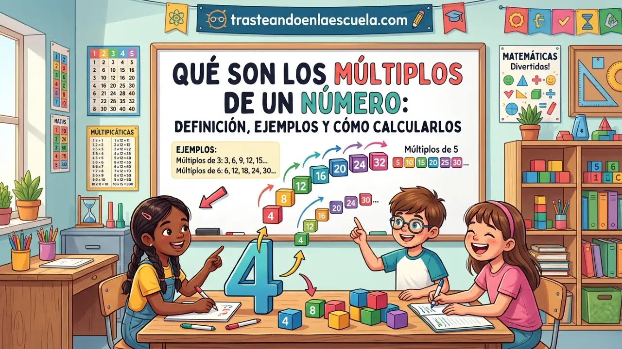 Qué son los múltiplos de un número: definición, ejemplos y cómo calcularlos
