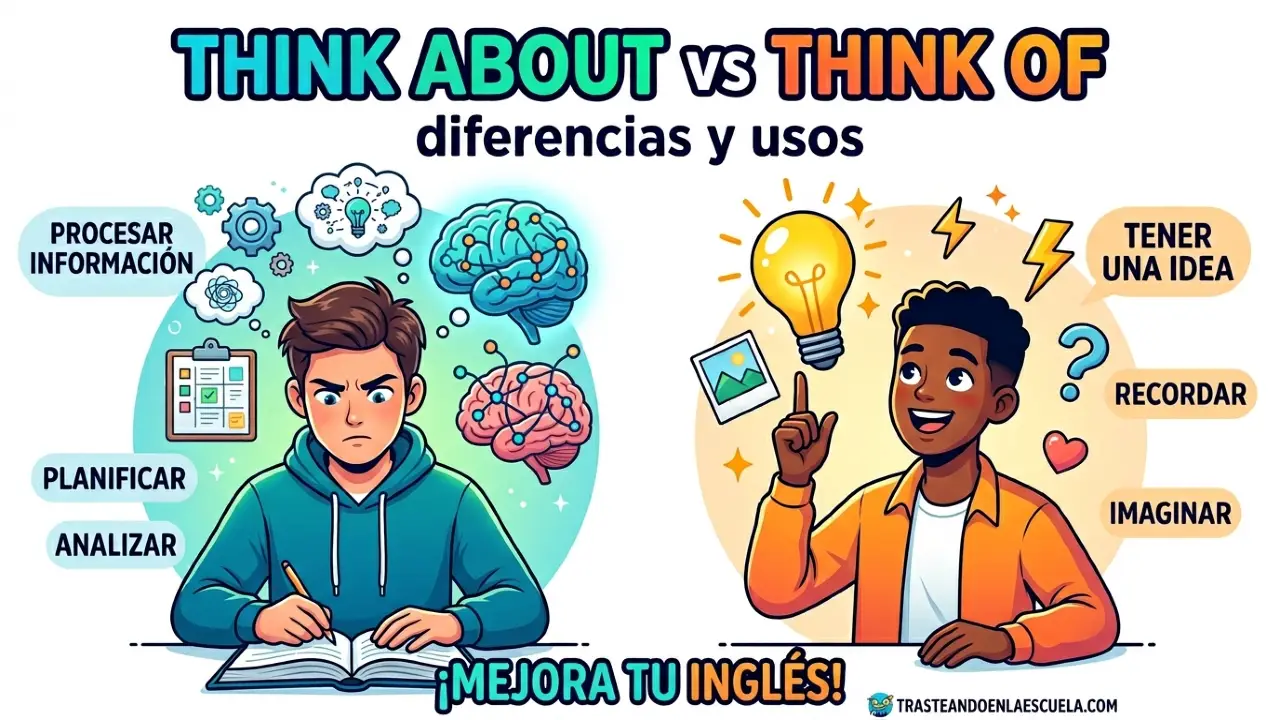 Think about vs think of: diferencias y usos