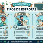 Tipos de estrofas: cuarteto, soneto, romance - Guía completa
