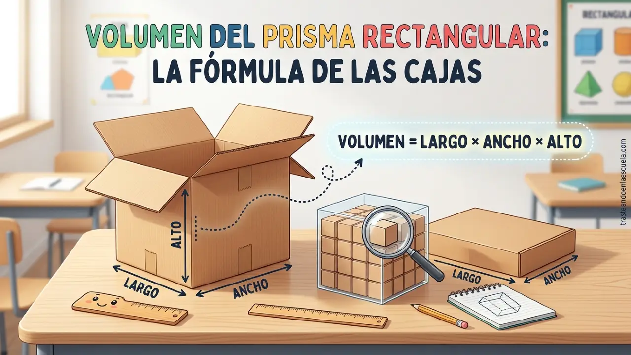 Volumen del prisma rectangular: La fórmula de las cajas