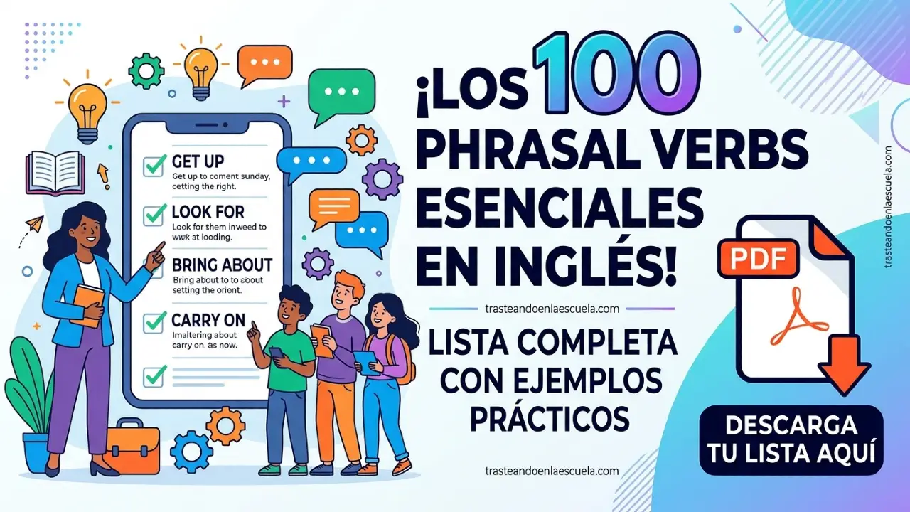 100 phrasal verbs esenciales: lista completa con ejemplos y PDF
