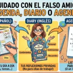 Agenda vs diary vs agenda: el falso amigo de la planificación