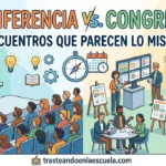 Conferencia vs conference: reuniones que parecen iguales