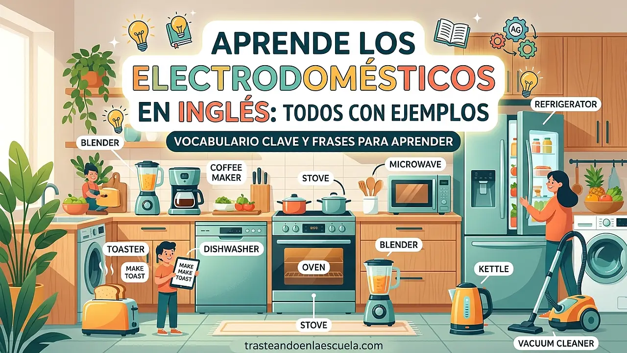 Appliances: todos los electrodomésticos en inglés con ejemplos