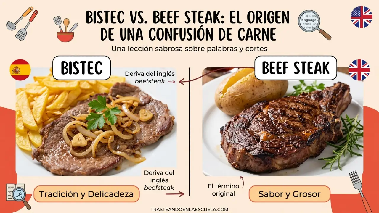 Bistec vs beef steak: el origen de una confusión cárnica