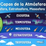 Capas de la atmósfera: troposfera, estratosfera, mesosfera y más