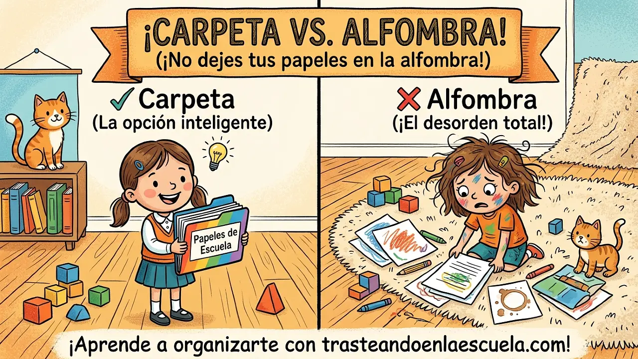 Carpeta vs carpet: no guardes tus papeles en la alfombra