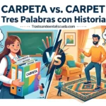 Carpeta vs folder vs carpet: tres palabras con historia