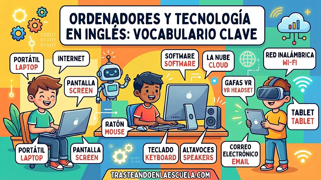 Computers in English: vocabulario de ordenadores y tecnología