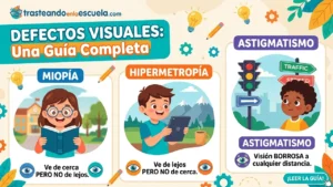 Defectos visuales: miopía, hipermetropía y astigmatismo - Guía completa