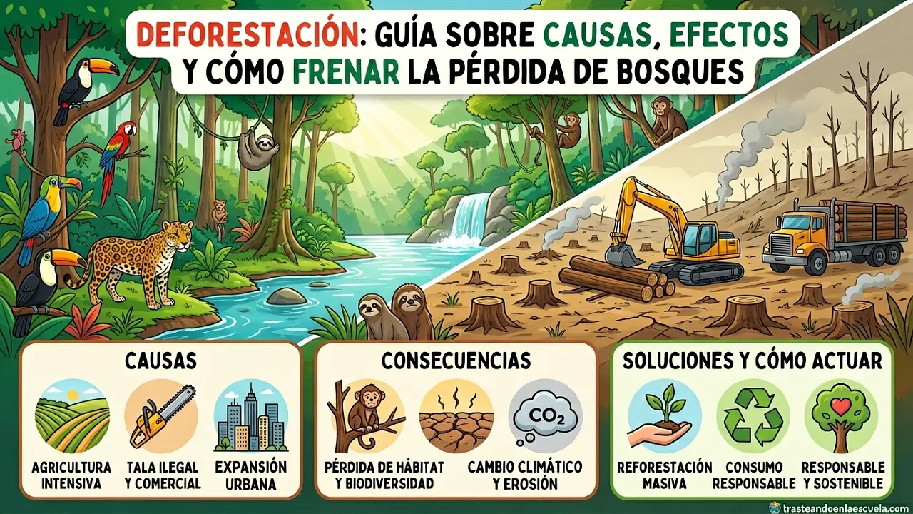 Deforestación: causas, consecuencias y cómo frenar la pérdida de bosques