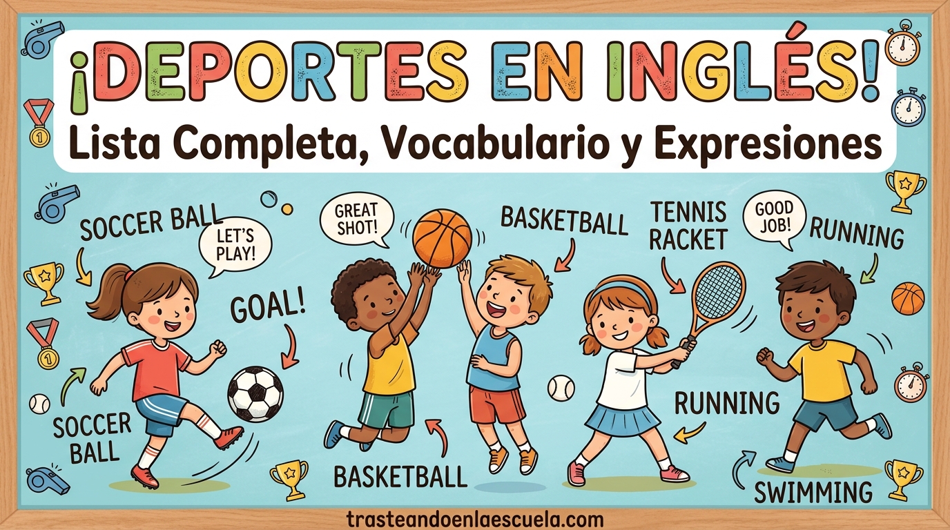 Deportes en inglés: lista completa, vocabulario y expresiones