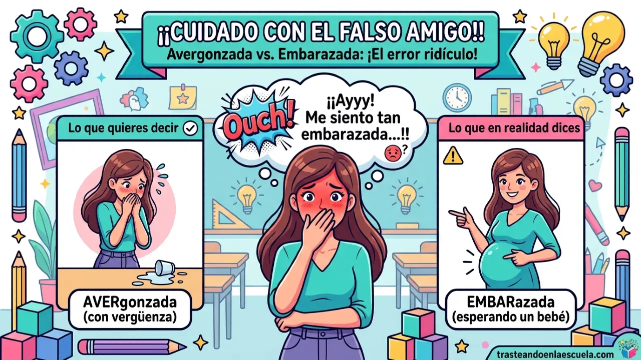 Embarassed vs embarazada: el falso amigo que puede dejarte en ridículo