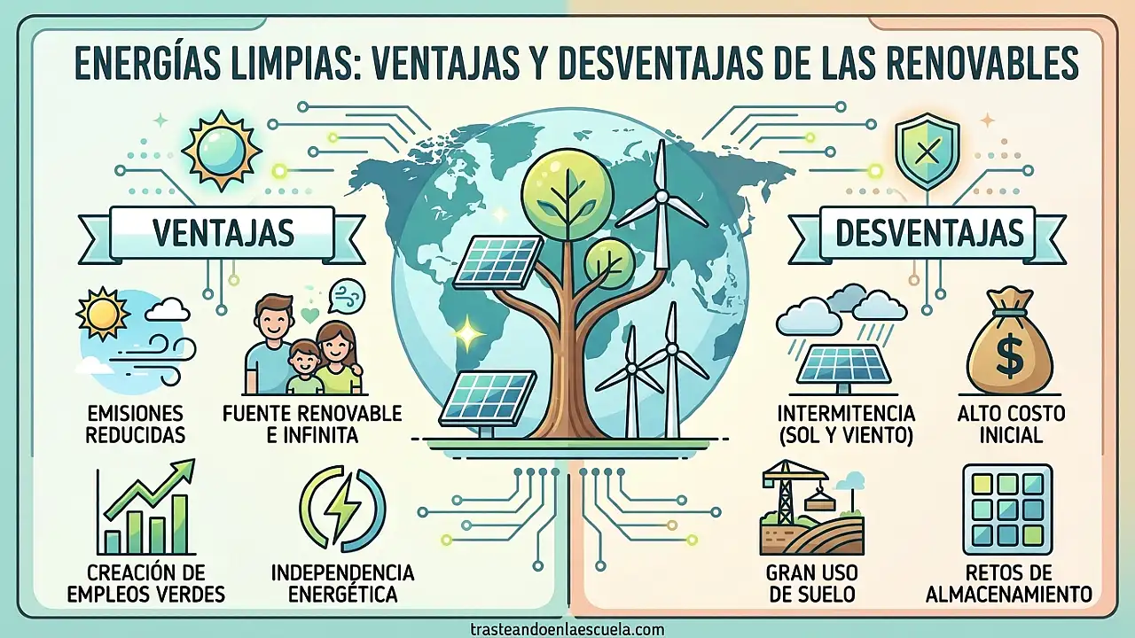 Energías limpias: ventajas y desventajas de las renovables