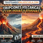 Erupciones volcánicas: explosivas y efusivas