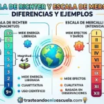 Escala de Richter y escala de Mercalli: diferencias y ejemplos