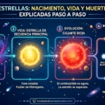 Estrellas: nacimiento, vida y muerte explicados paso a paso