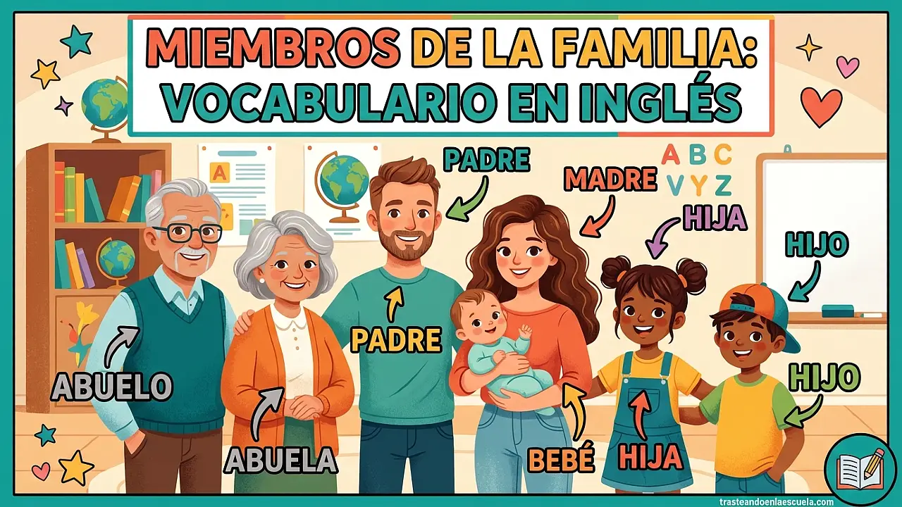 Family members: vocabulario de la familia en inglés