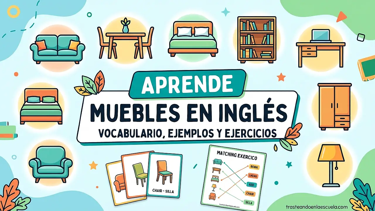 Furniture: todos los muebles en inglés con ejemplos y ejercicios