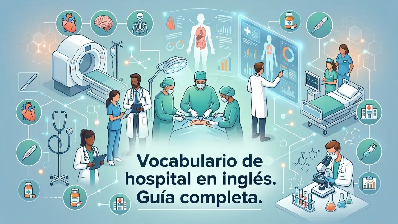 Hospital: vocabulario hospitalario en inglés. Guía completa
