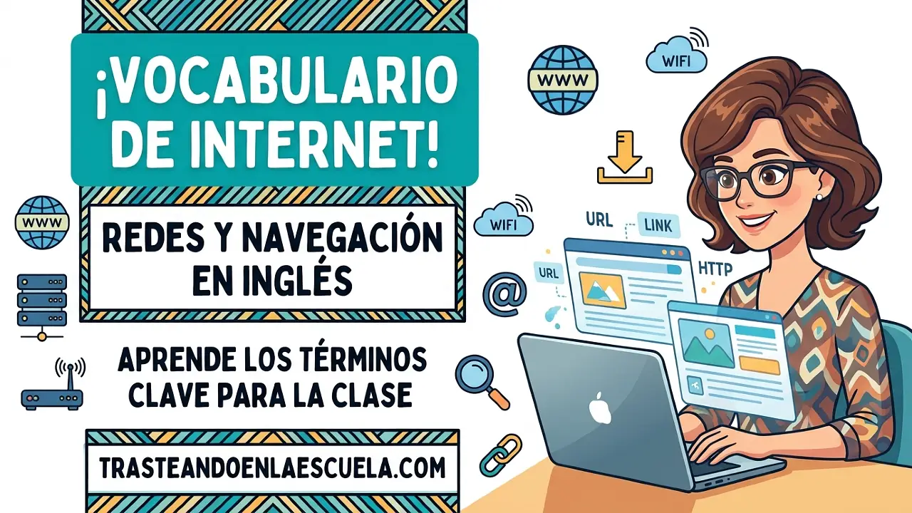 Internet vocabulary: términos de redes y navegación en inglés