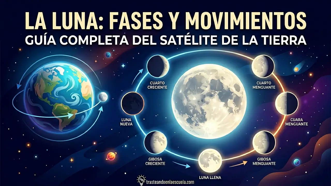 La Luna: fases y movimientos - Guía completa del satélite terrestre