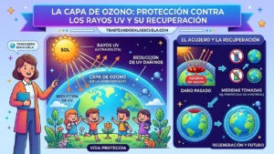 La capa de ozono: protección contra rayos UV y su recuperación