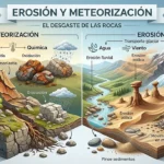 La erosión y la meteorización: desgaste de las rocas