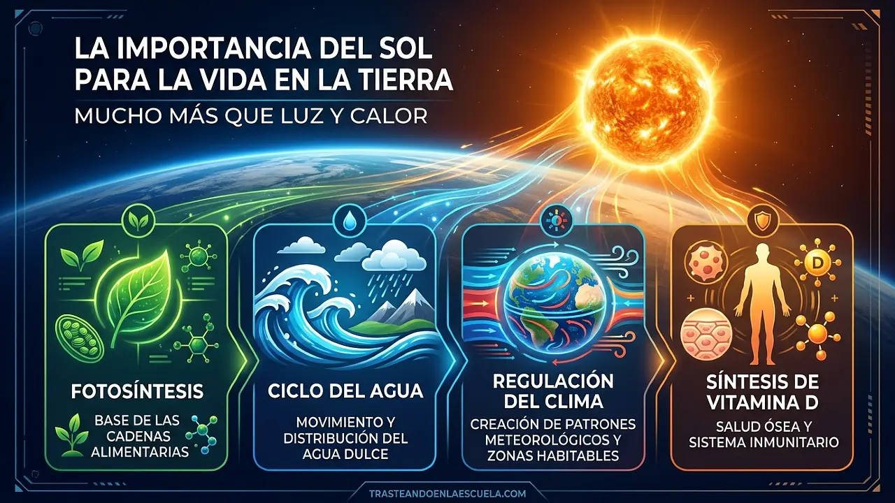 La importancia del Sol para la vida en la Tierra: mucho más que luz y calor
