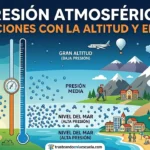 La presión atmosférica: variaciones con la altitud y efectos