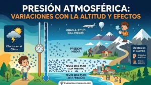 La presión atmosférica: variaciones con la altitud y efectos
