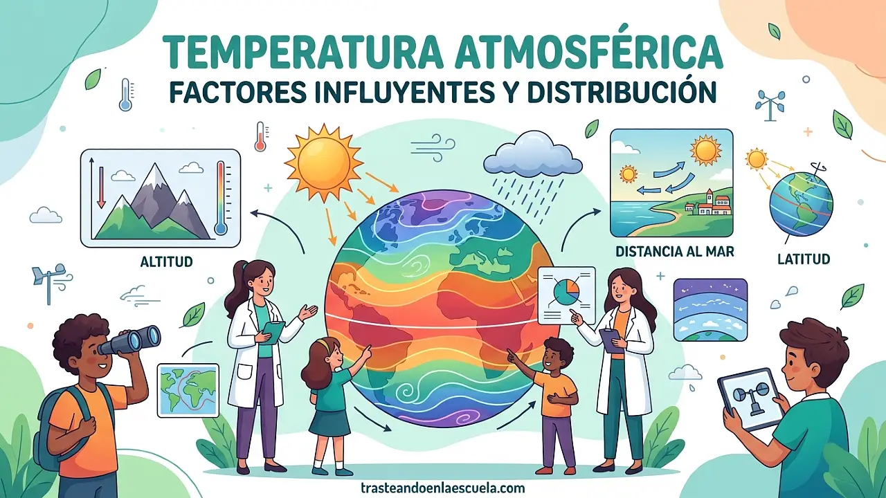 La temperatura atmosférica: factores que influyen y distribución