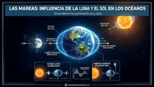 Las mareas: influencia de la Luna y el Sol en los océanos