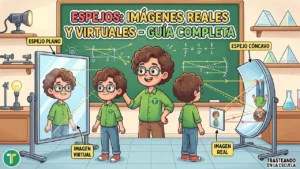 Los espejos: imagen real y virtual - Guía completa