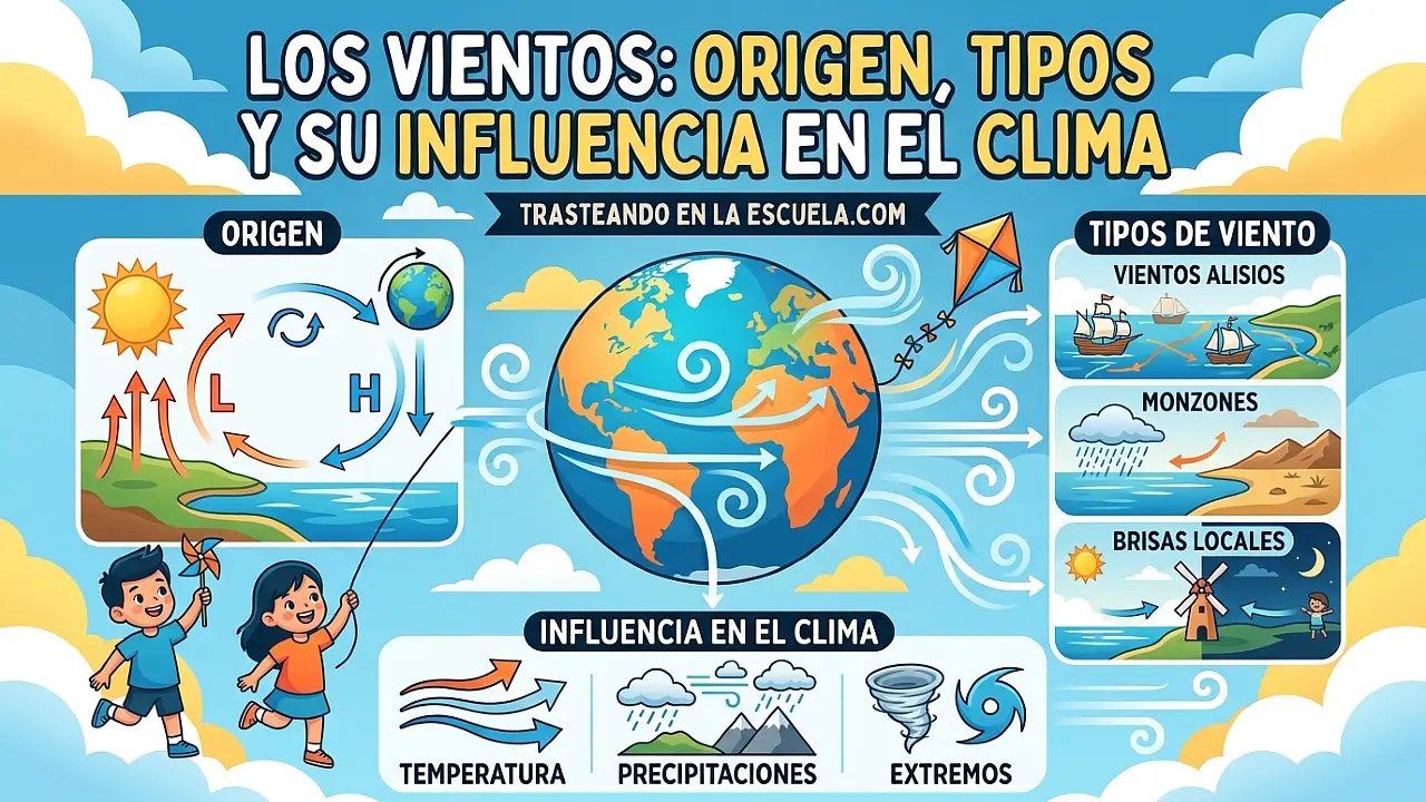 Los vientos: origen, tipos y su influencia en el clima