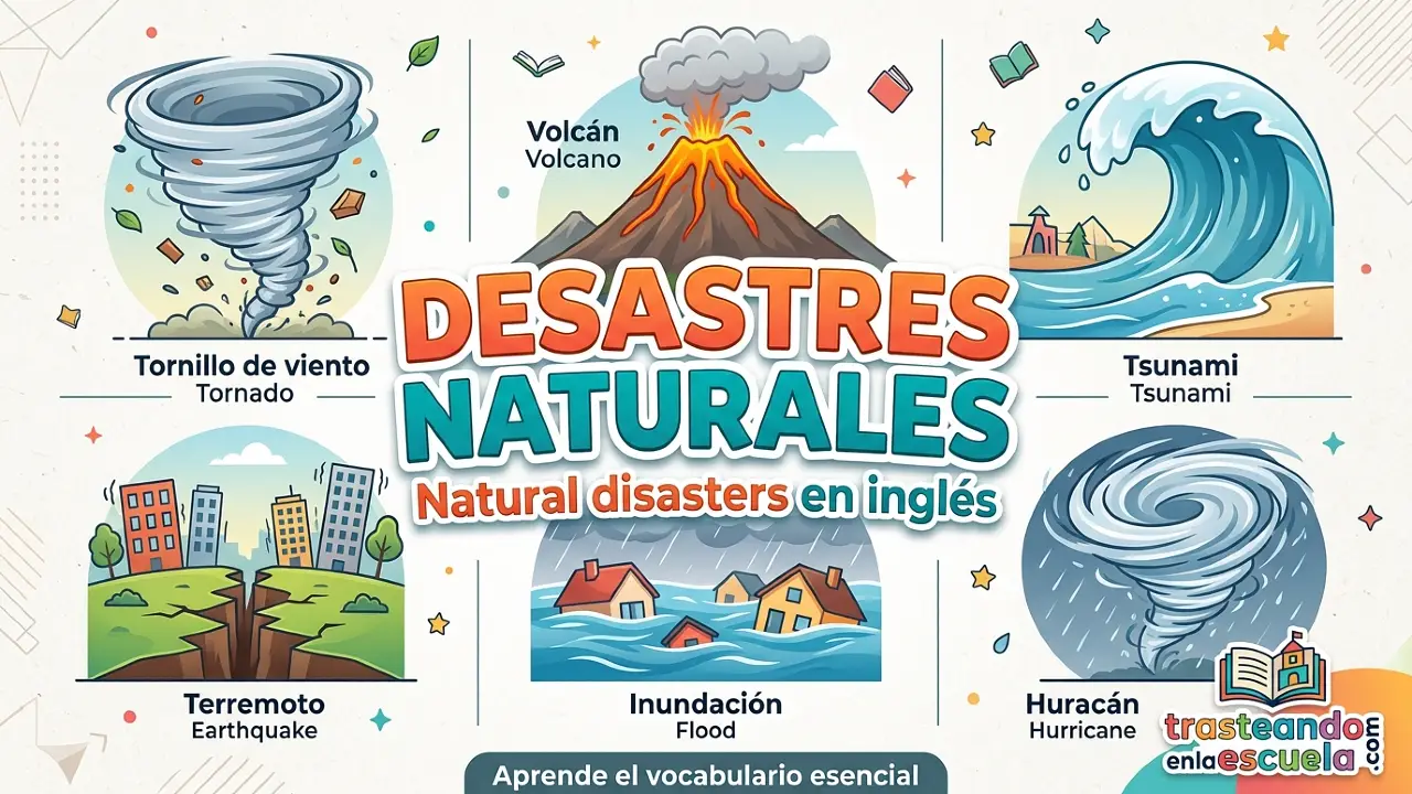 Natural disasters: desastres naturales en inglés