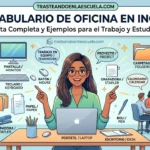 Office Vocabulary: todo el vocabulario de oficina en inglés