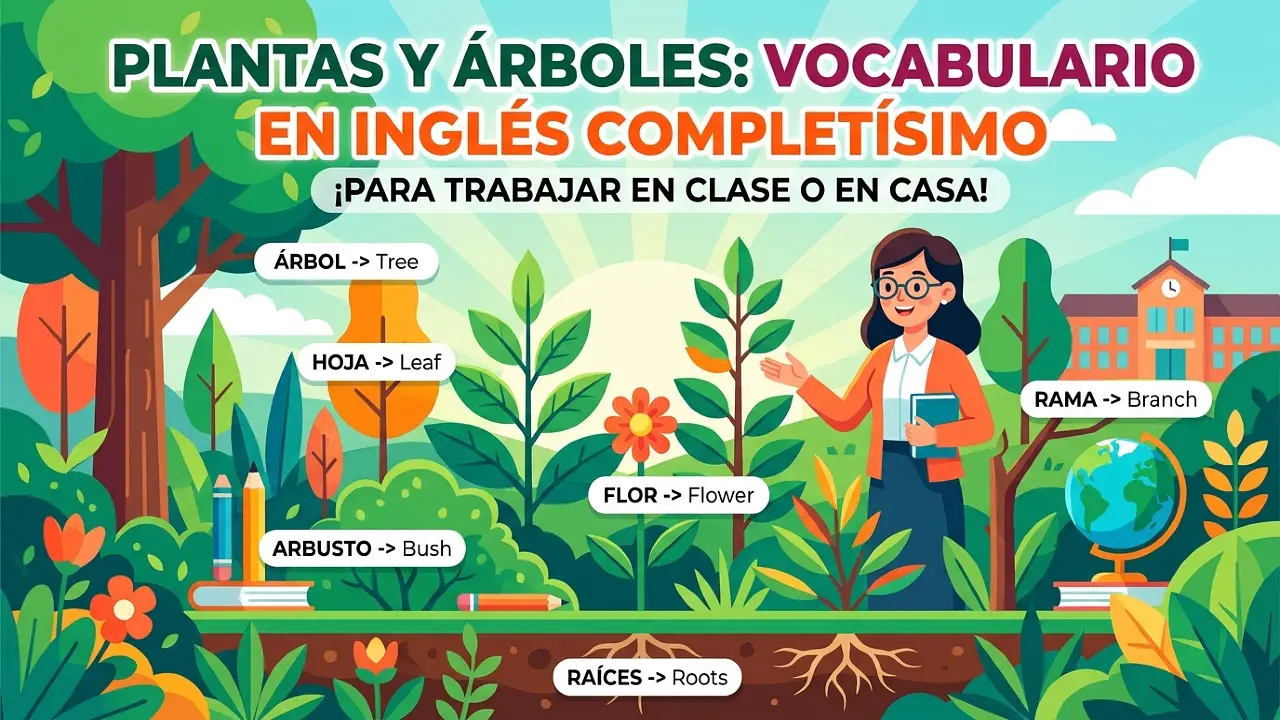 Plants: plantas y árboles en inglés - vocabulario completo