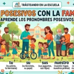 Posesivos con familia: my, your, his, her, our, their