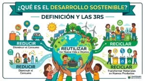 Qué es el desarrollo sostenible: definición y las 3R