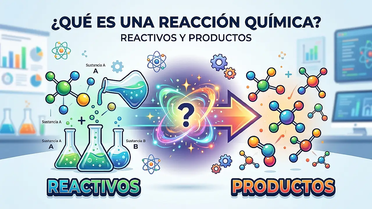 Qué es una reacción química: reactivos y productos