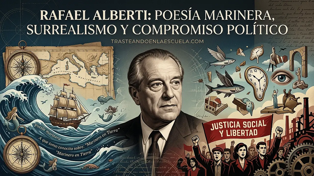 Rafael Alberti: poesía marinera, surrealismo y compromiso político