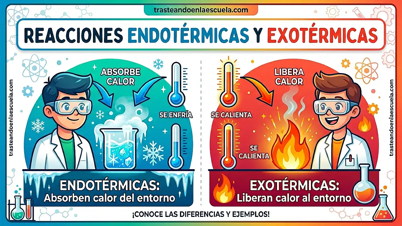 Reacciones endotérmicas y exotérmicas